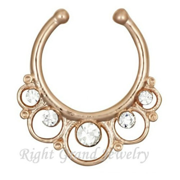 Popular Indian Nose Septum Hanger Clip On Fake Tribal Septum Jewelry